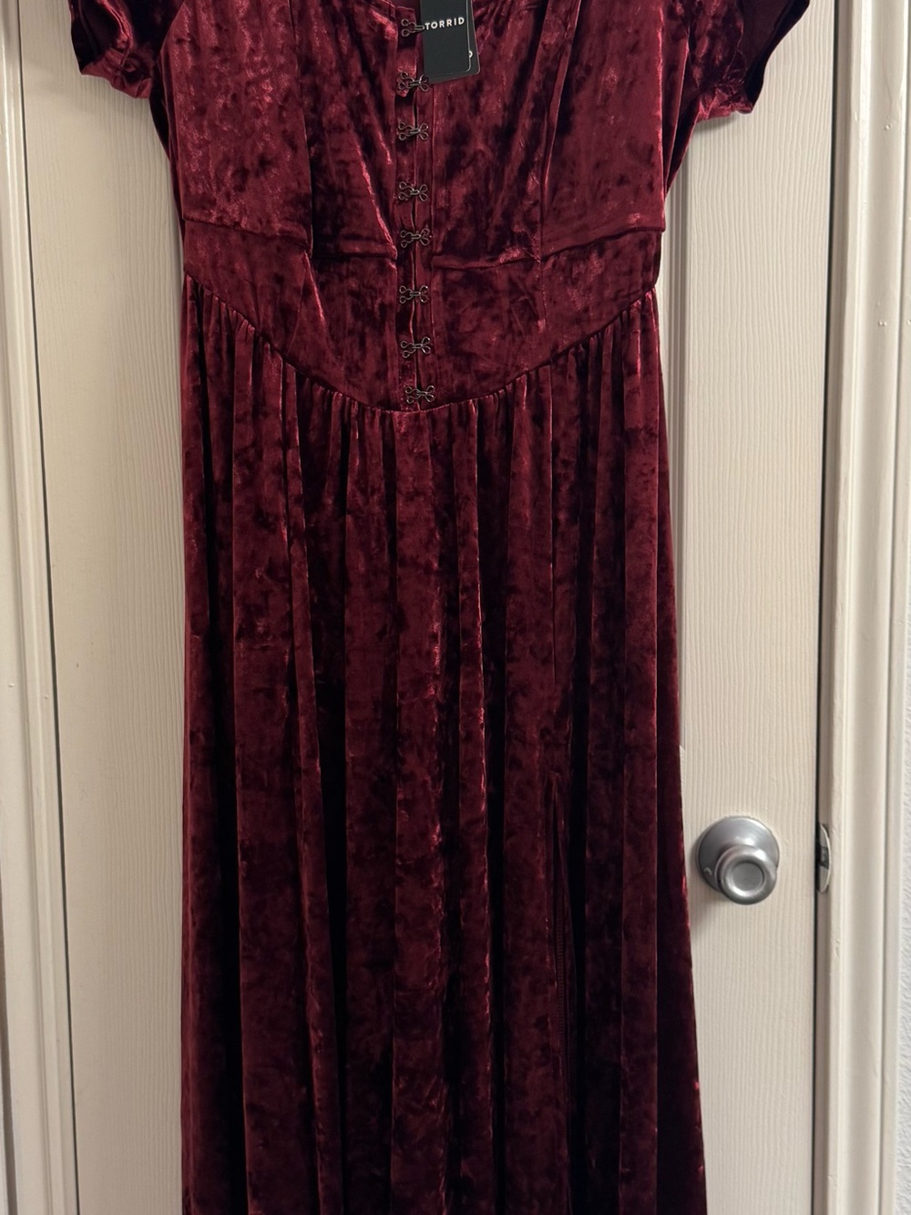 NWT Torrid Nightfall Velvet Maxi Dress - Picture 4 of 5
